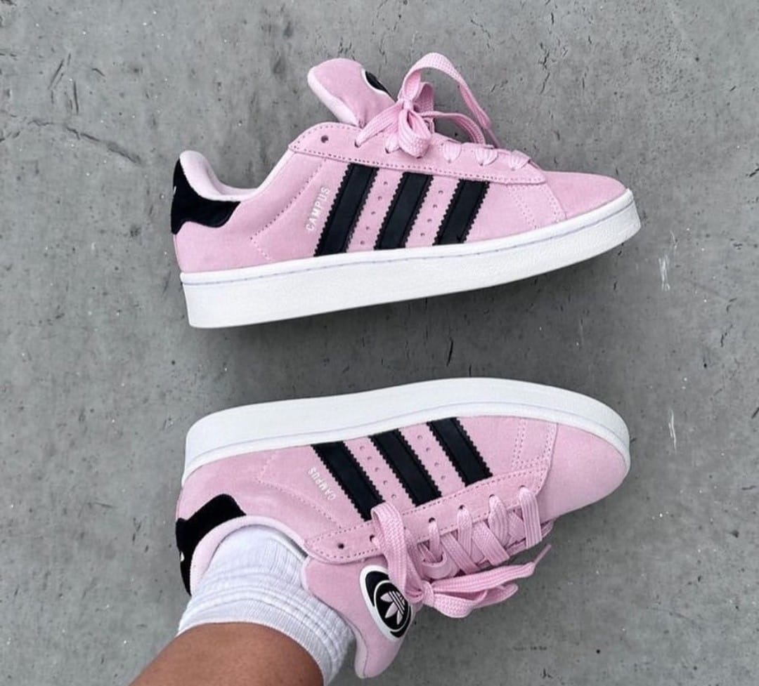 Adidas campus pink and red